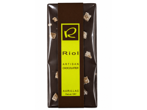 Tablette de chocolat noir gingem