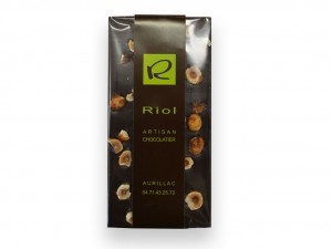 Tablette chocolat noir noisettes - confiserieriol.com