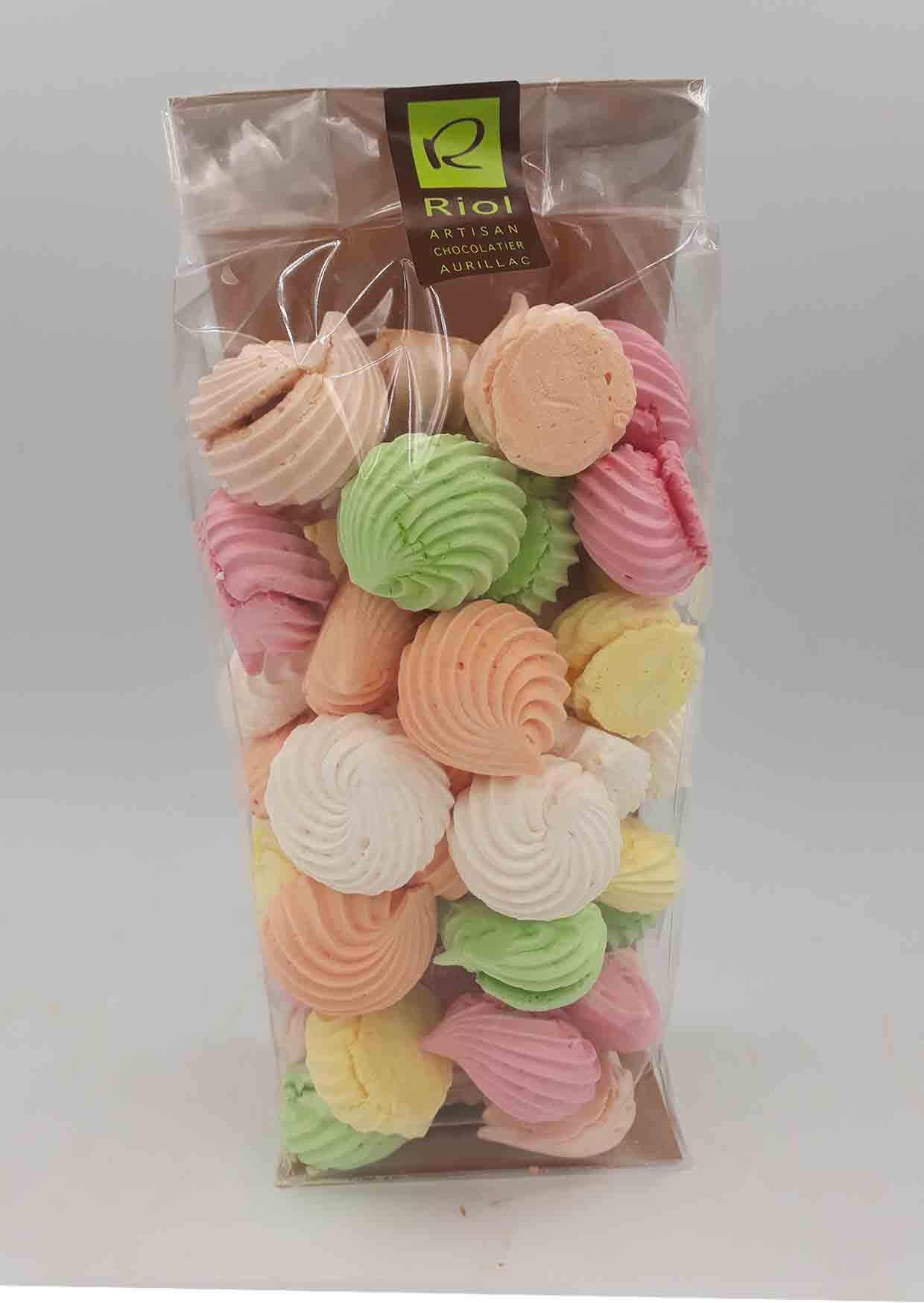 Sachet de Meringues 100g de la Confiserie Riol à Aurillac
